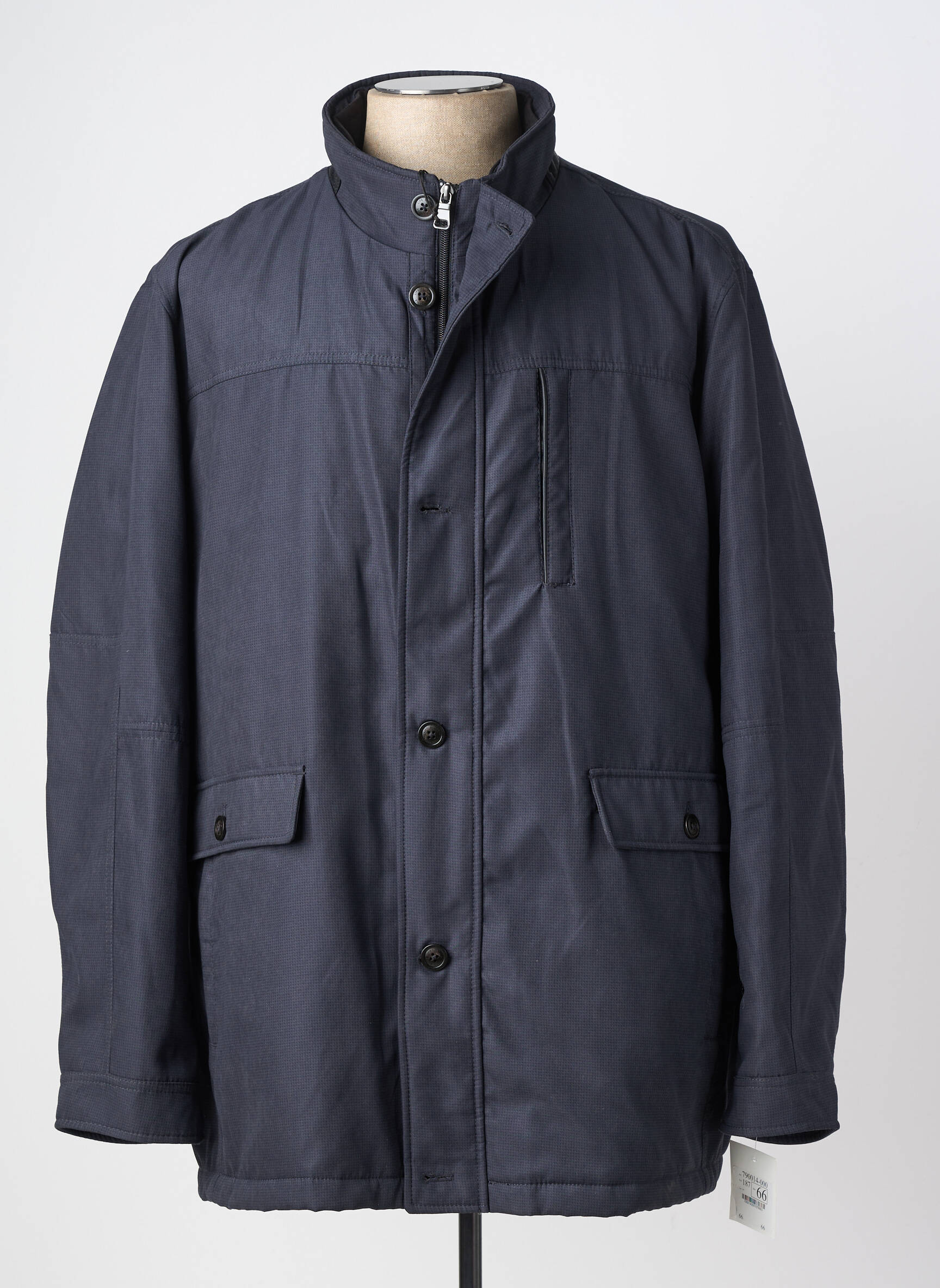 Doudoune poches sans capuche bleu CASUAL SPIRIT homme