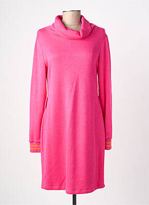 Robe pull stretch manches longues rose PAUL BRIAL femme