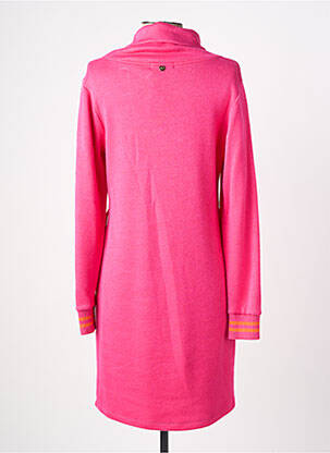 Robe pull stretch manches longues rose PAUL BRIAL femme