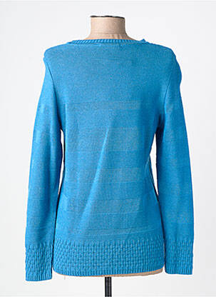 Pull coupe cintrée manches longues bleu CAPUCCINO femme