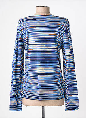 Pull coupe cintrée manches longues bleu RABE femme