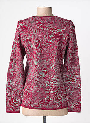 Pull coupe cintrée manches longues rouge GUY DUBOUIS femme