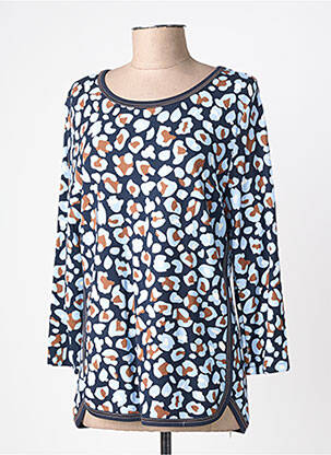T-shirt manches longues manches longues bleu FRANK WALDER femme
