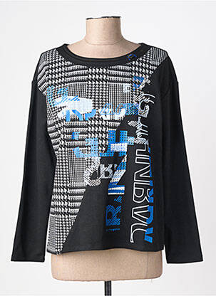 T-shirt manches longues manches longues noir BARBARA LEBEK femme