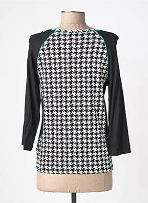 T-shirt manches 3/4 manches 3/4 noir FRANK WRIGHT femme