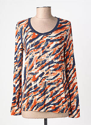 T-shirt manches longues manches longues orange BARBARA LEBEK femme