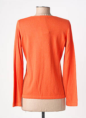 Pull coupe cintrée manches longues orange L'ATELIER D'ANNA femme