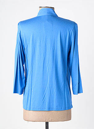 Blouse manches 3/4 manches 3/4 bleu FRANK WALDER femme