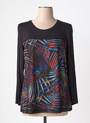 Top stretch manches longues noir GUY DUBOUIS femme