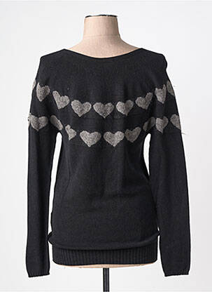 Pull stretch manches longues noir EVA WEEK-END femme