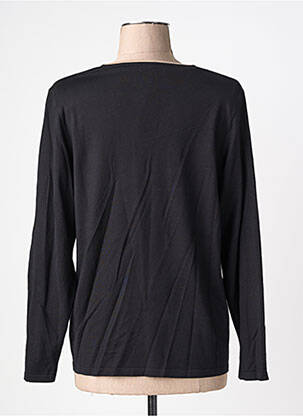 Pull coupe cintrée manches longues noir GUY DUBOUIS femme