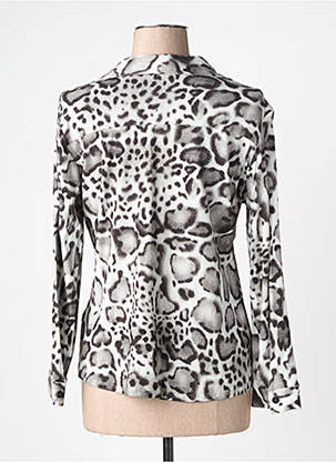 Chemisier coupe cintrée manches longues gris TINTA STYLE femme