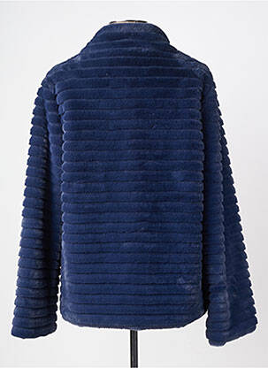 Manteau court coupe droite sans capuche bleu BARILOCHE femme