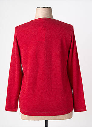 Pull coupe cintrée manches longues rouge BAGORAZ femme