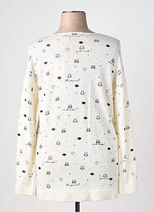 Pull coupe cintrée manches longues beige ANANKE femme