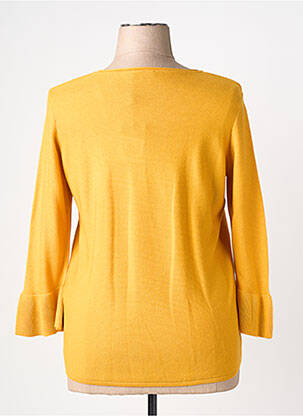 Pull coupe cintrée manches 3/4 jaune THOMAS RABE femme