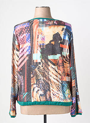 Pull stretch manches longues vert TINTA STYLE femme