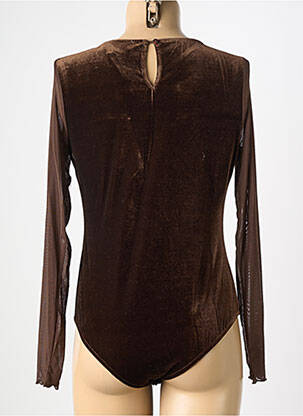 Body lingerie stretch marron JS MILLENIUM femme