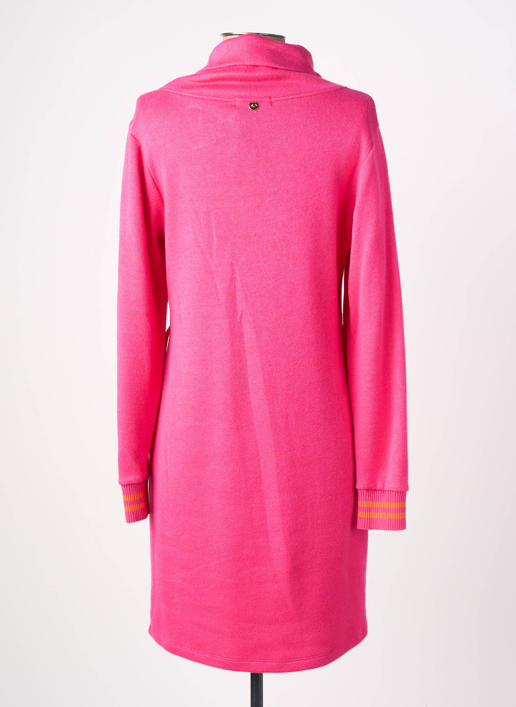 Robe pull stretch manches longues rose PAUL BRIAL femme
