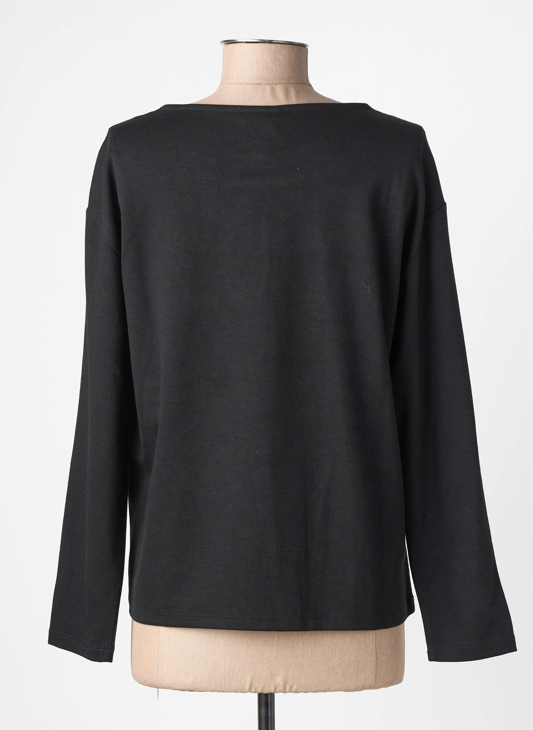 T-shirt manches longues manches longues noir BARBARA LEBEK femme