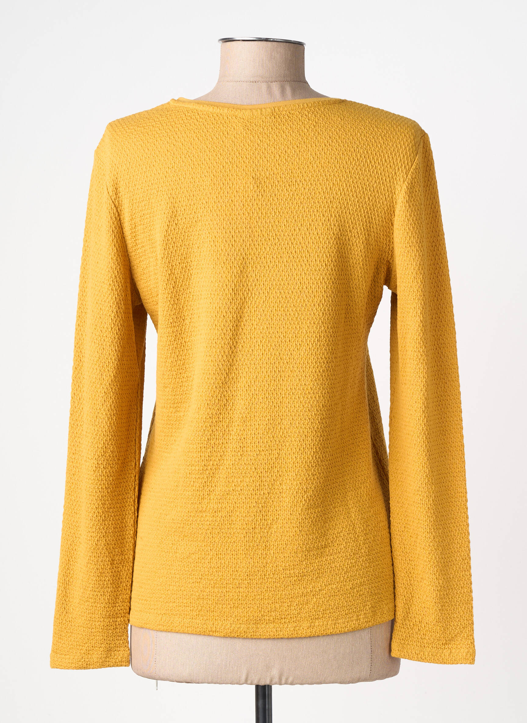 T-shirt manches longues manches longues jaune BARBARA LEBEK femme