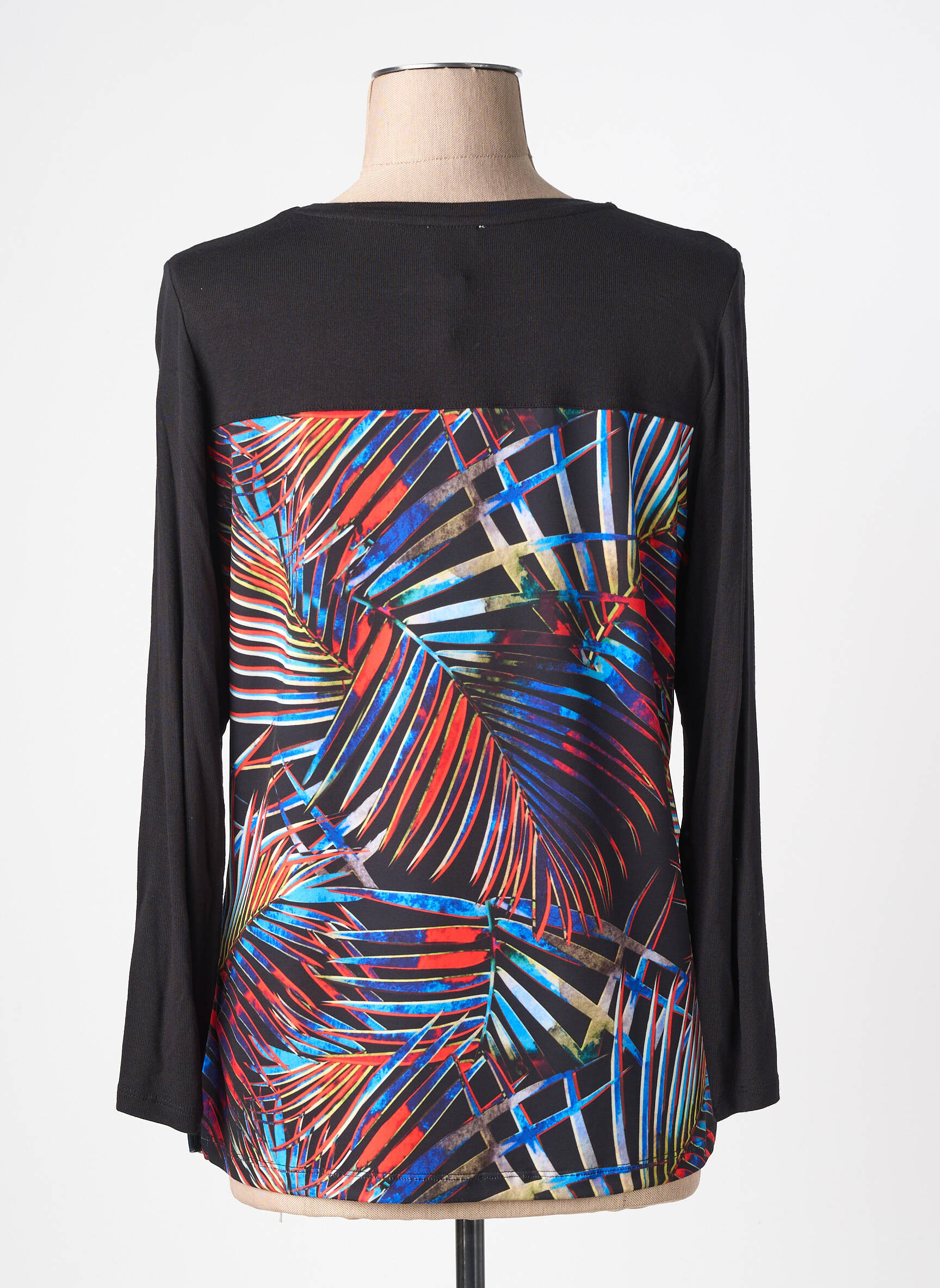 Top stretch manches longues noir GUY DUBOUIS femme