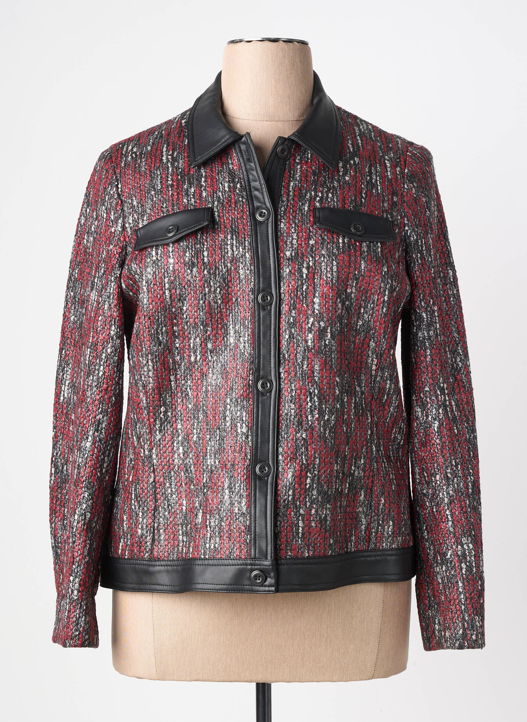 Veste casual poches rouge GUY DUBOUIS femme