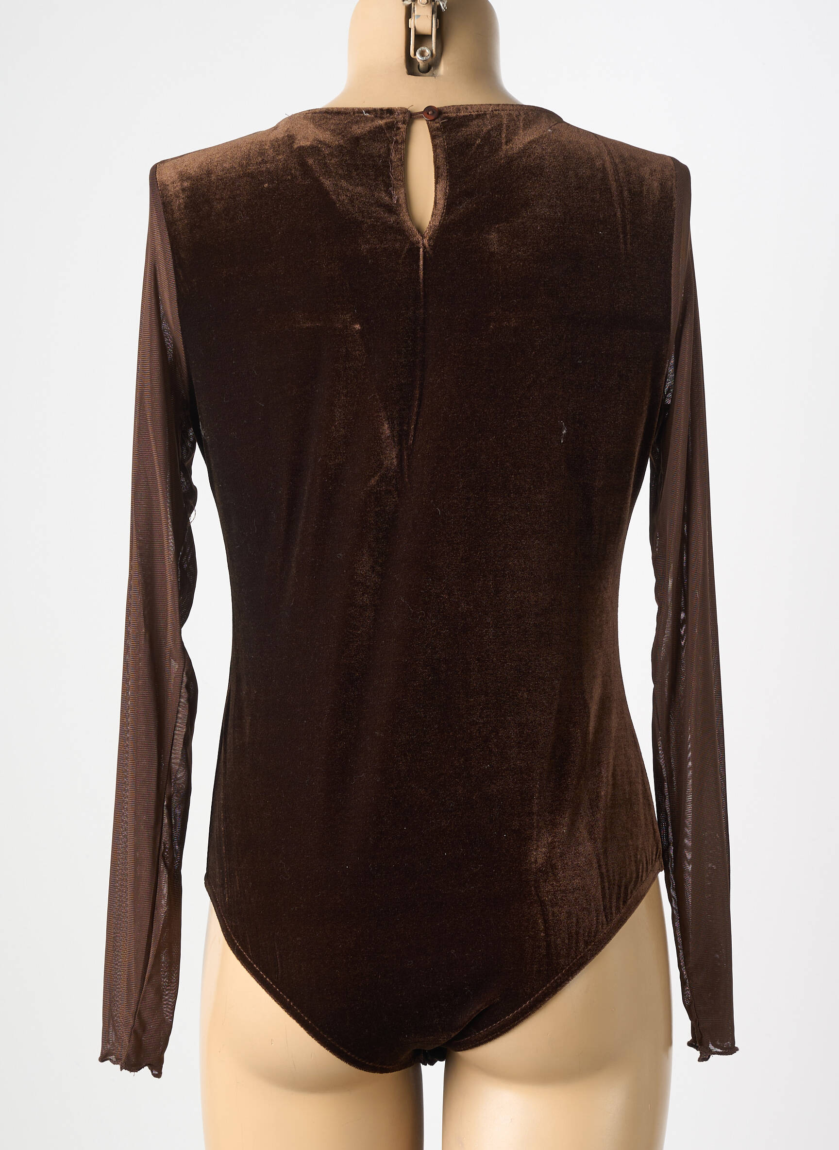 Body lingerie stretch marron JS MILLENIUM femme