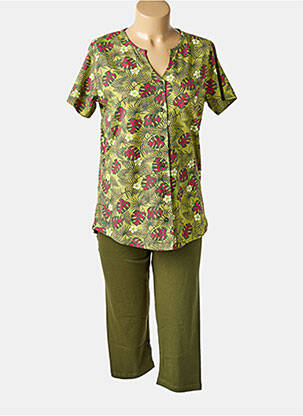 Pyjama manches courtes vert ROSE POMME femme