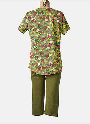 Pyjama manches courtes vert ROSE POMME femme