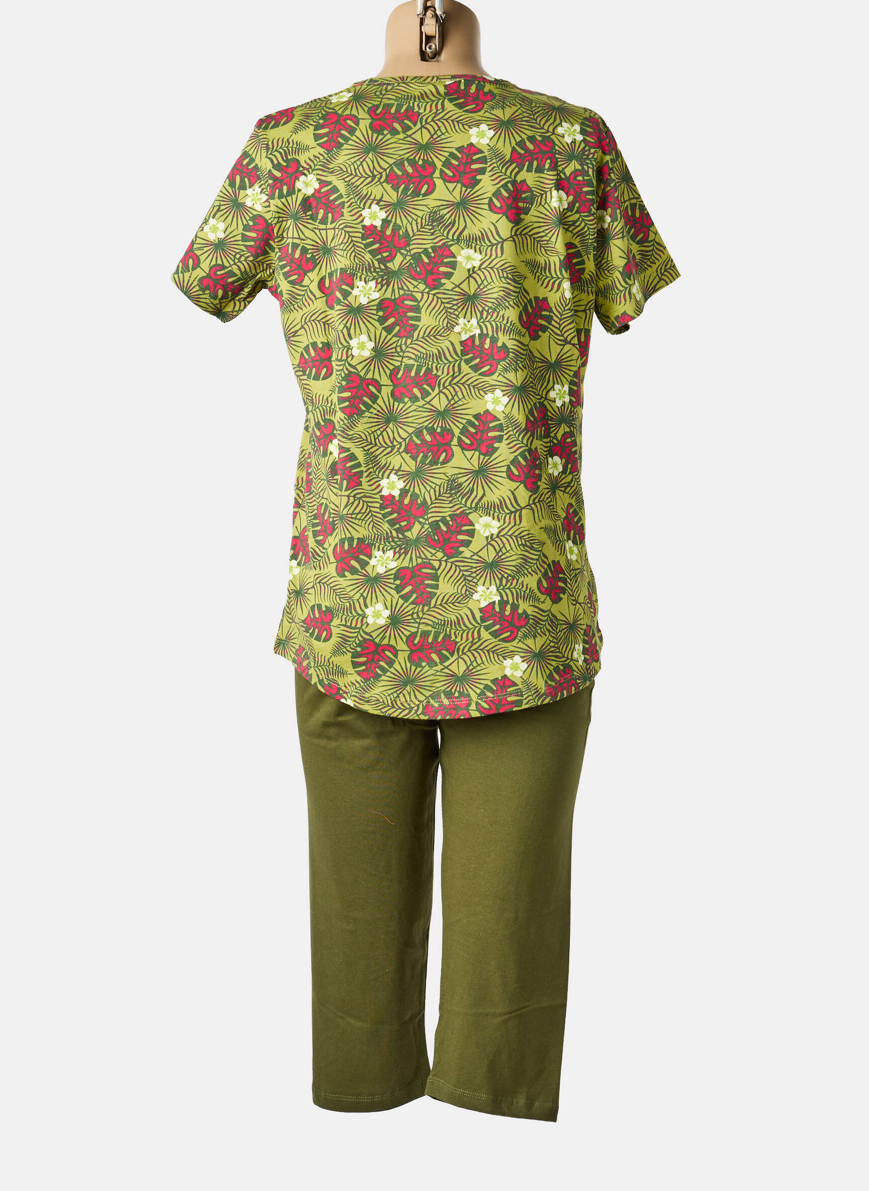 Pyjama manches courtes vert ROSE POMME femme