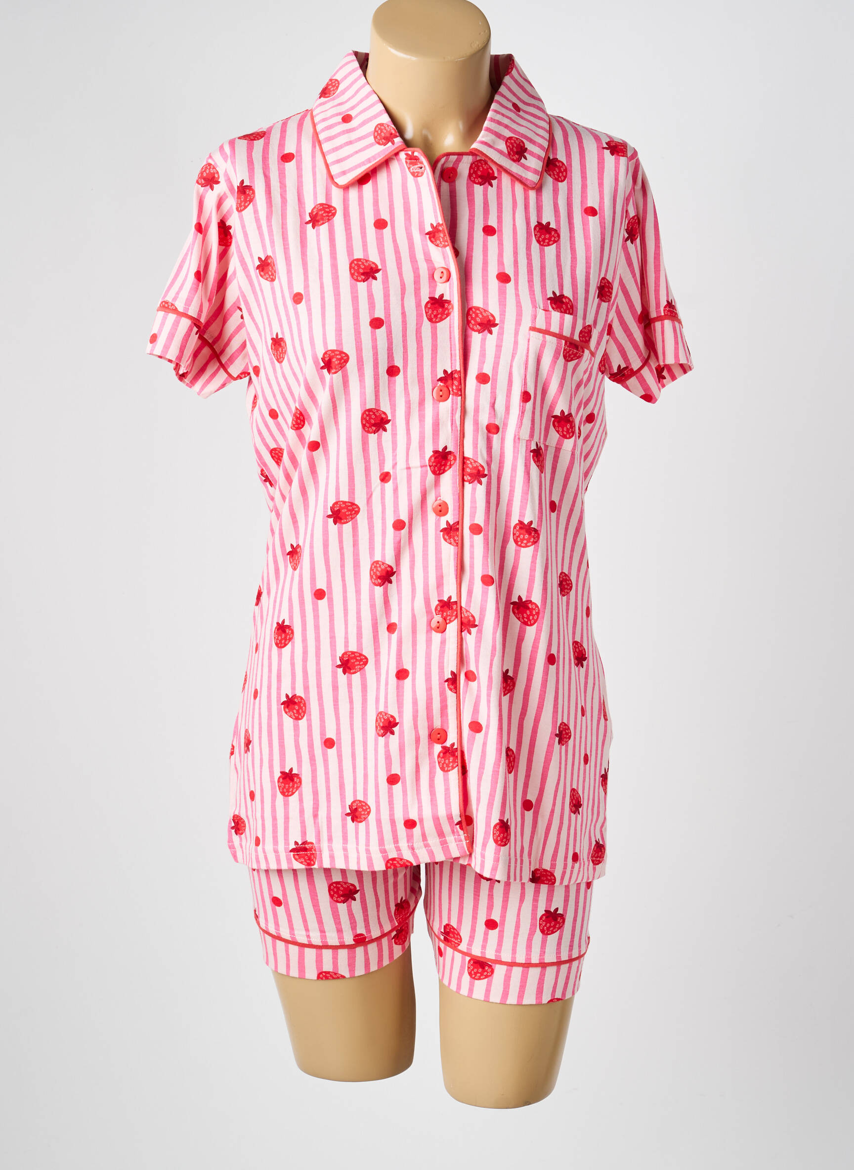 Pyjama manches courtes rose ROSE POMME femme