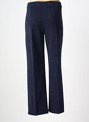 Pantalon droit taille élastique bleu TINTA femme