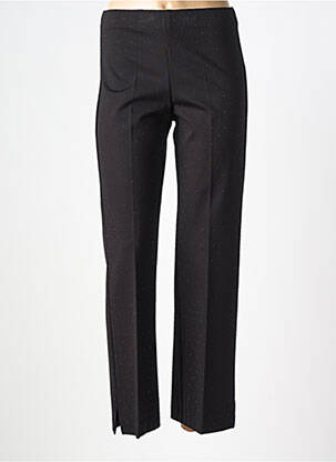 Pantalon droit taille élastique noir BARILOCHE femme