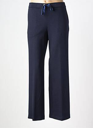 Pantalon droit taille élastique bleu TINTA femme
