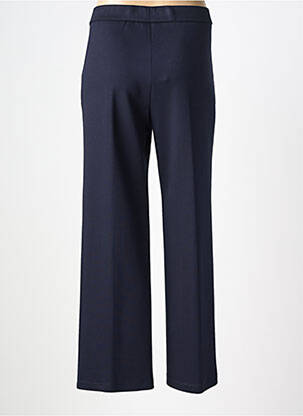 Pantalon droit taille élastique bleu TINTA femme