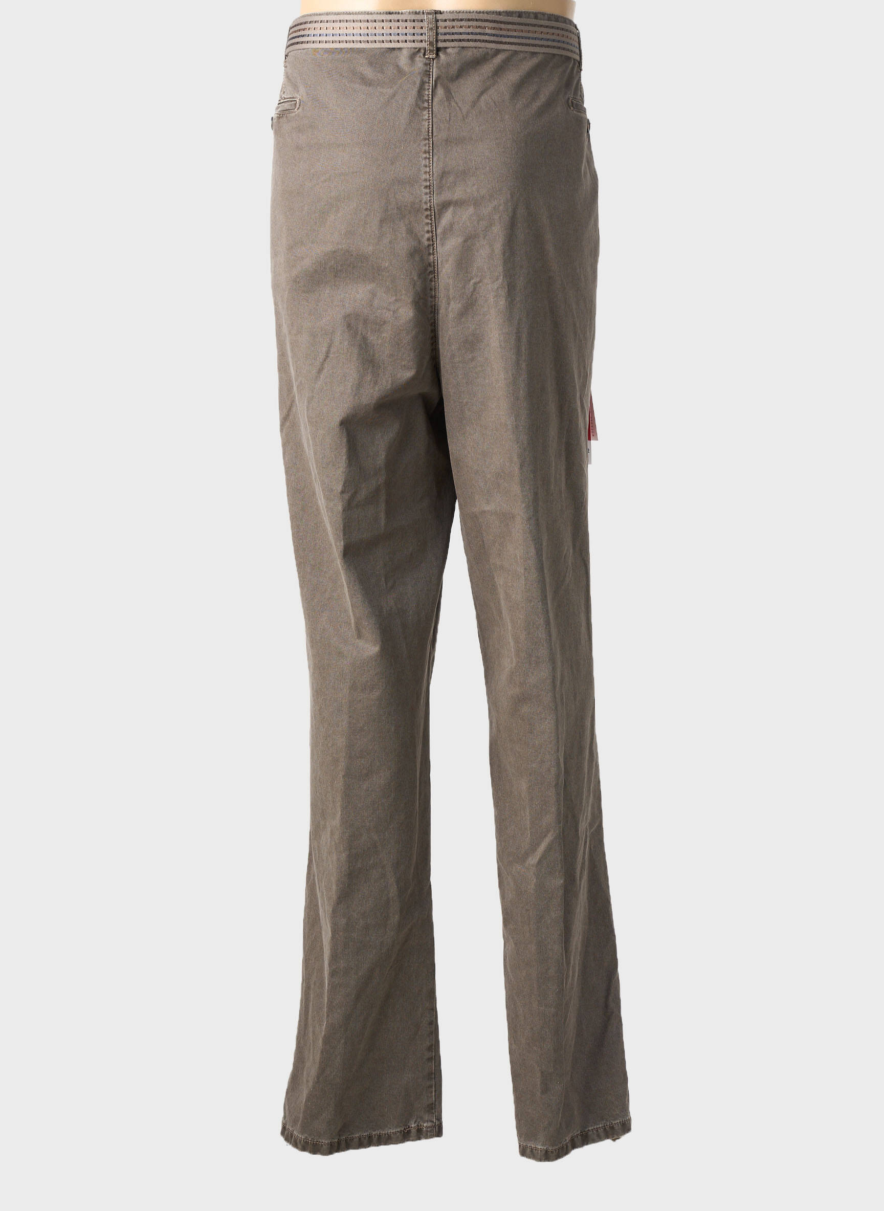 Pantalon droit coupe droite marron MEYER homme