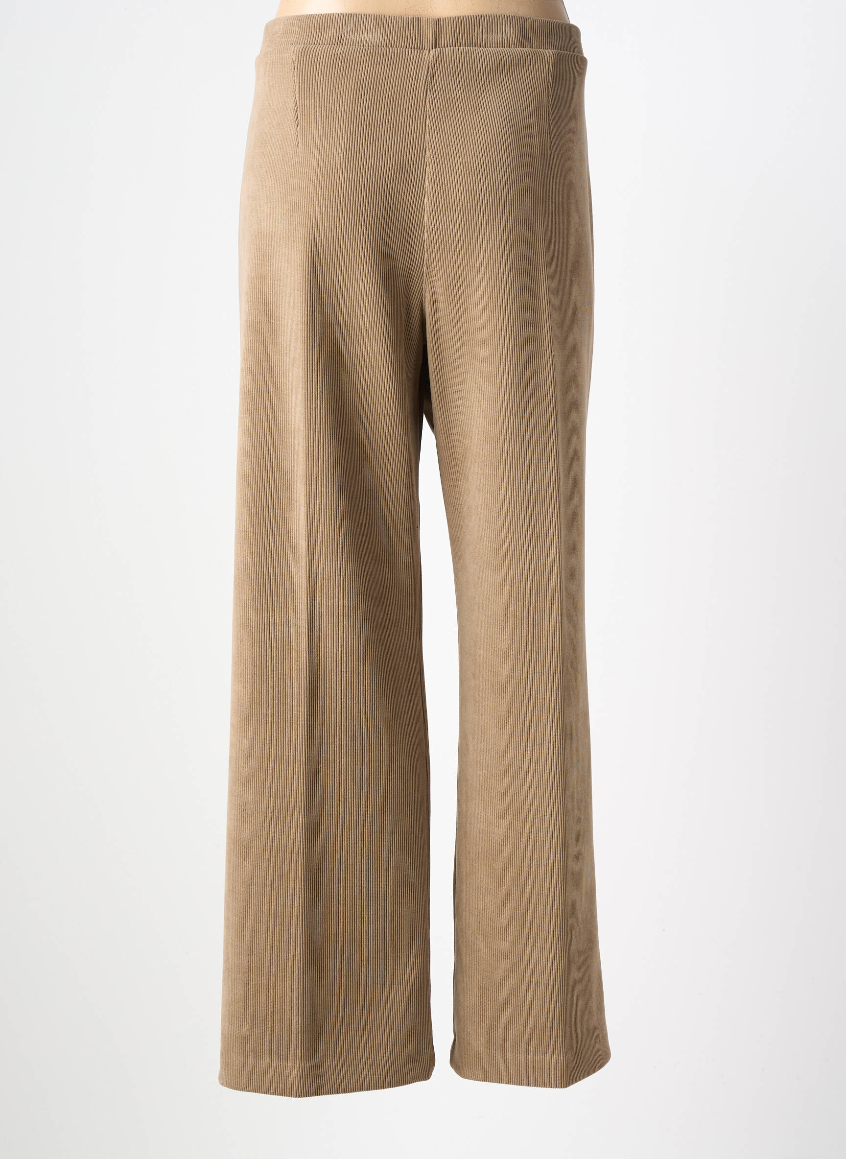 Pantalon droit taille élastique beige TINTA femme