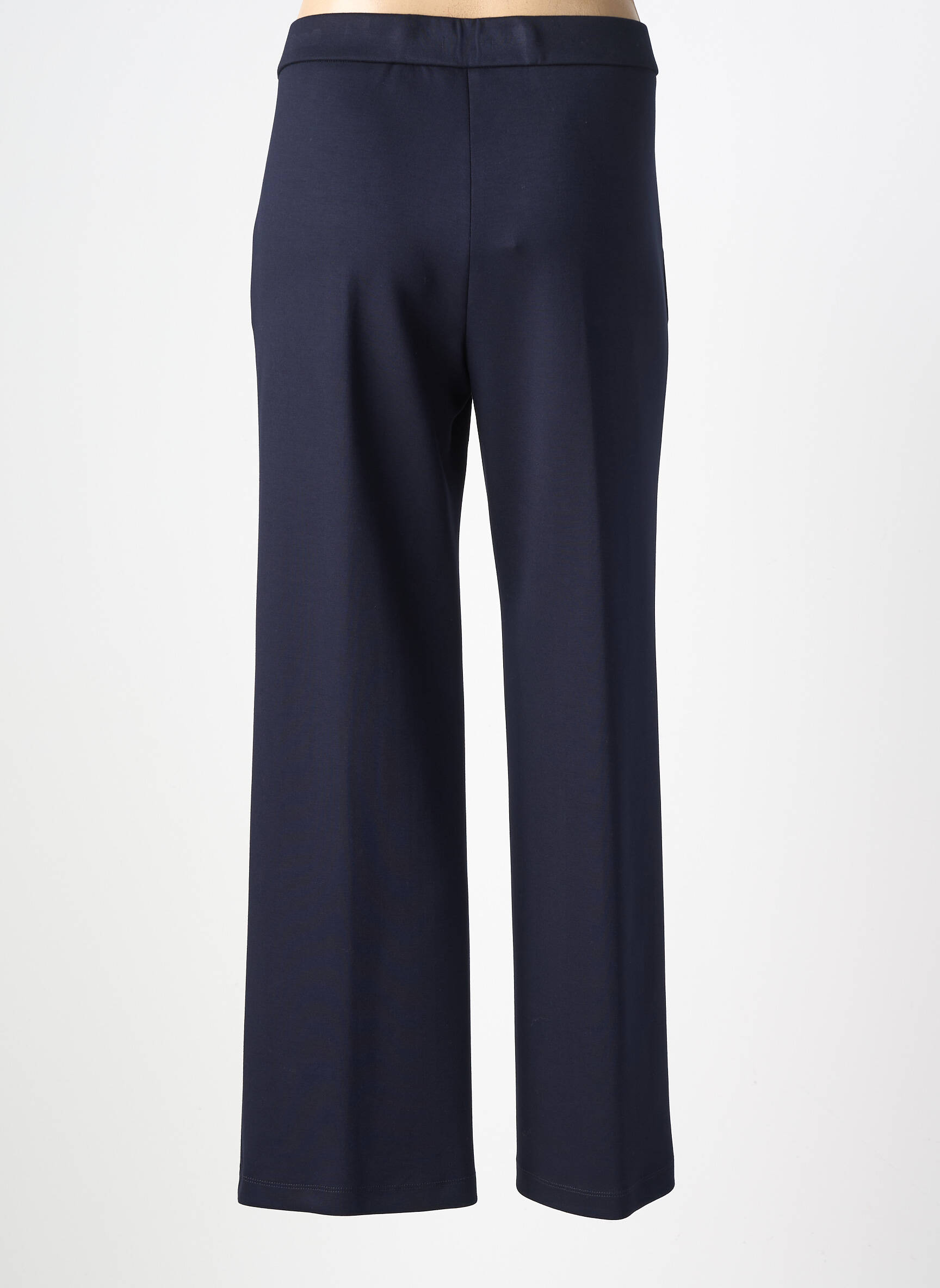 Pantalon droit taille élastique bleu TINTA femme