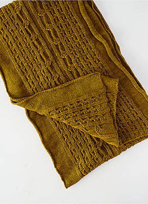 Foulard coutures renforcées jaune AGATHE & LOUISE femme