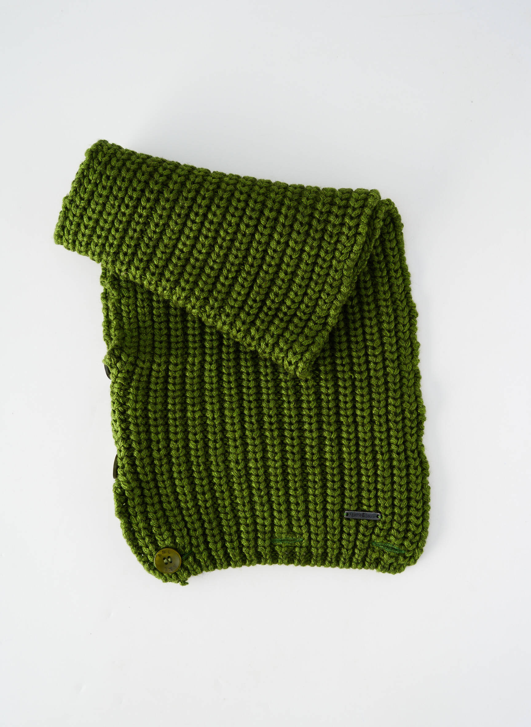 Echarpe stretch vert AGATHE & LOUISE femme