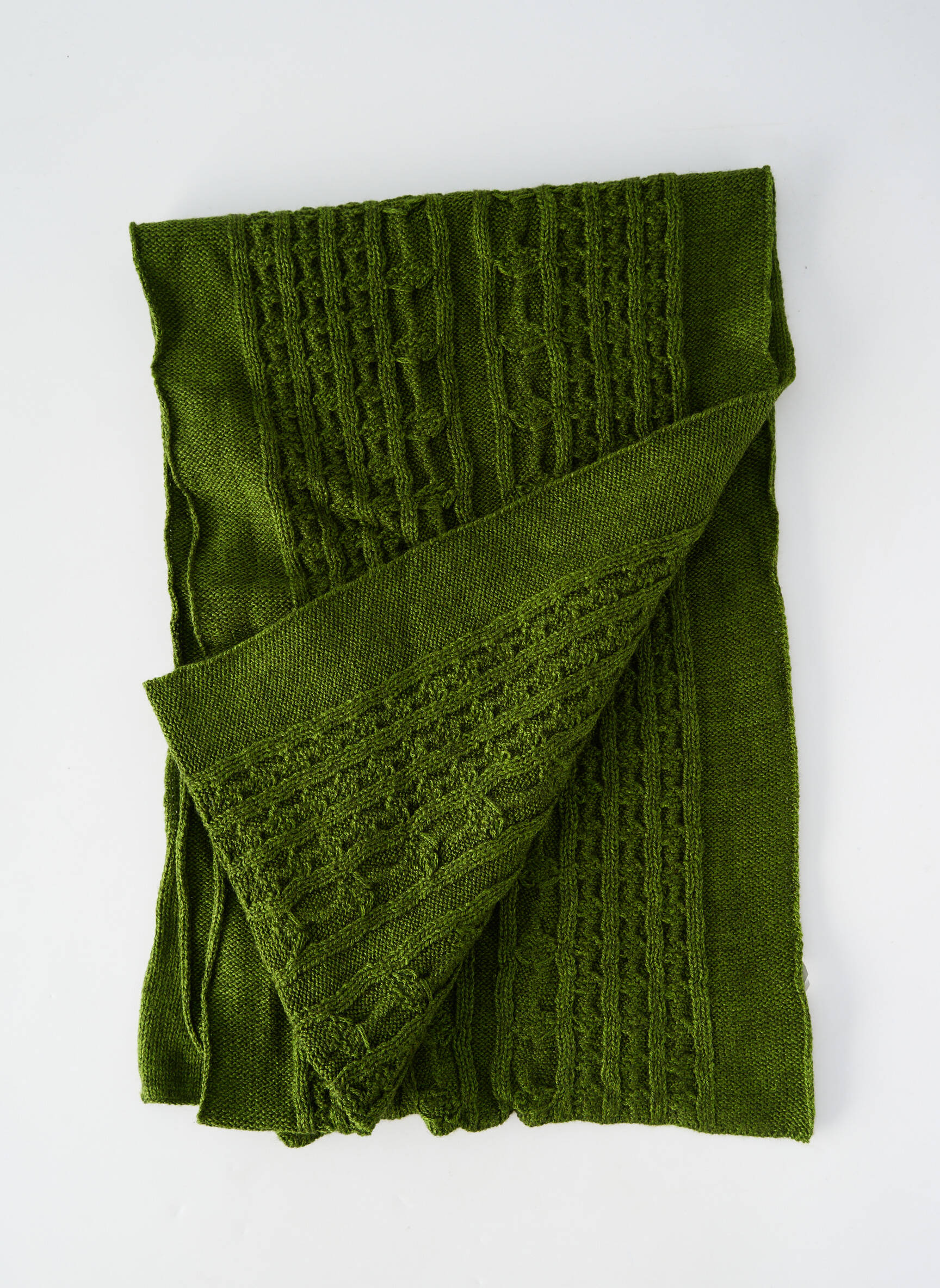 Foulard coutures renforcées vert AGATHE & LOUISE femme