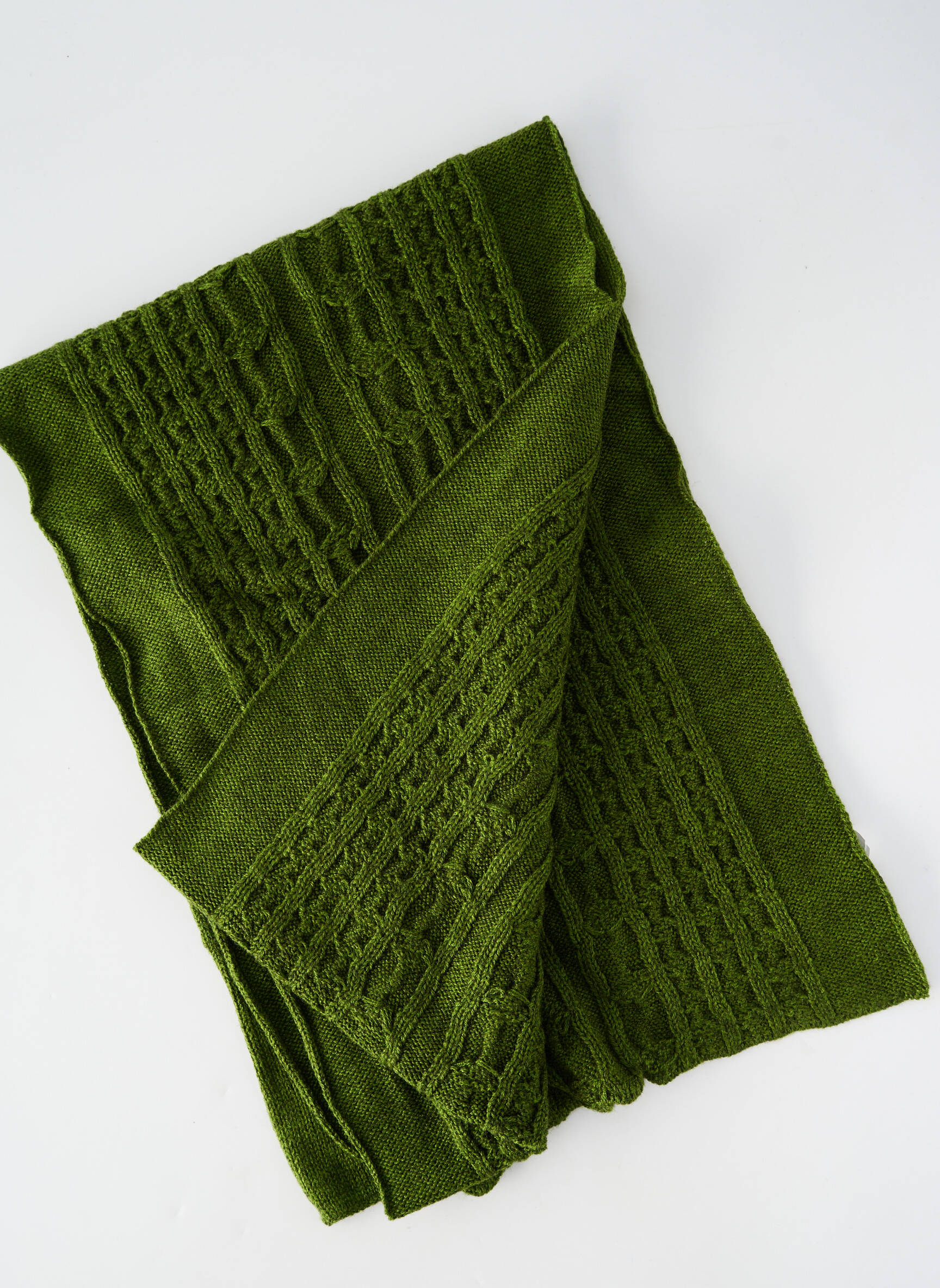 Foulard coutures renforcées vert AGATHE & LOUISE femme