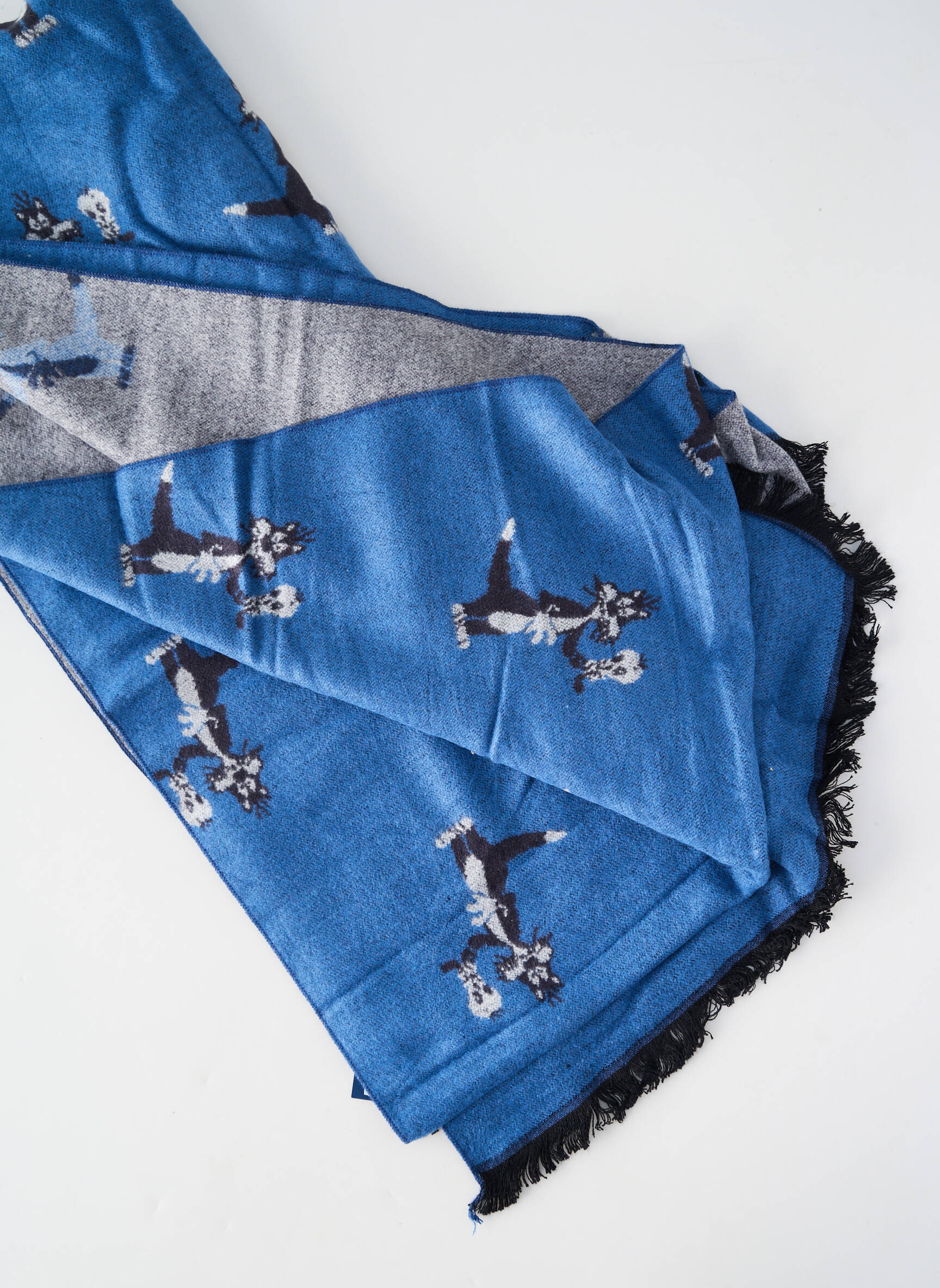 Echarpe maille fine bleu REVER MILE femme