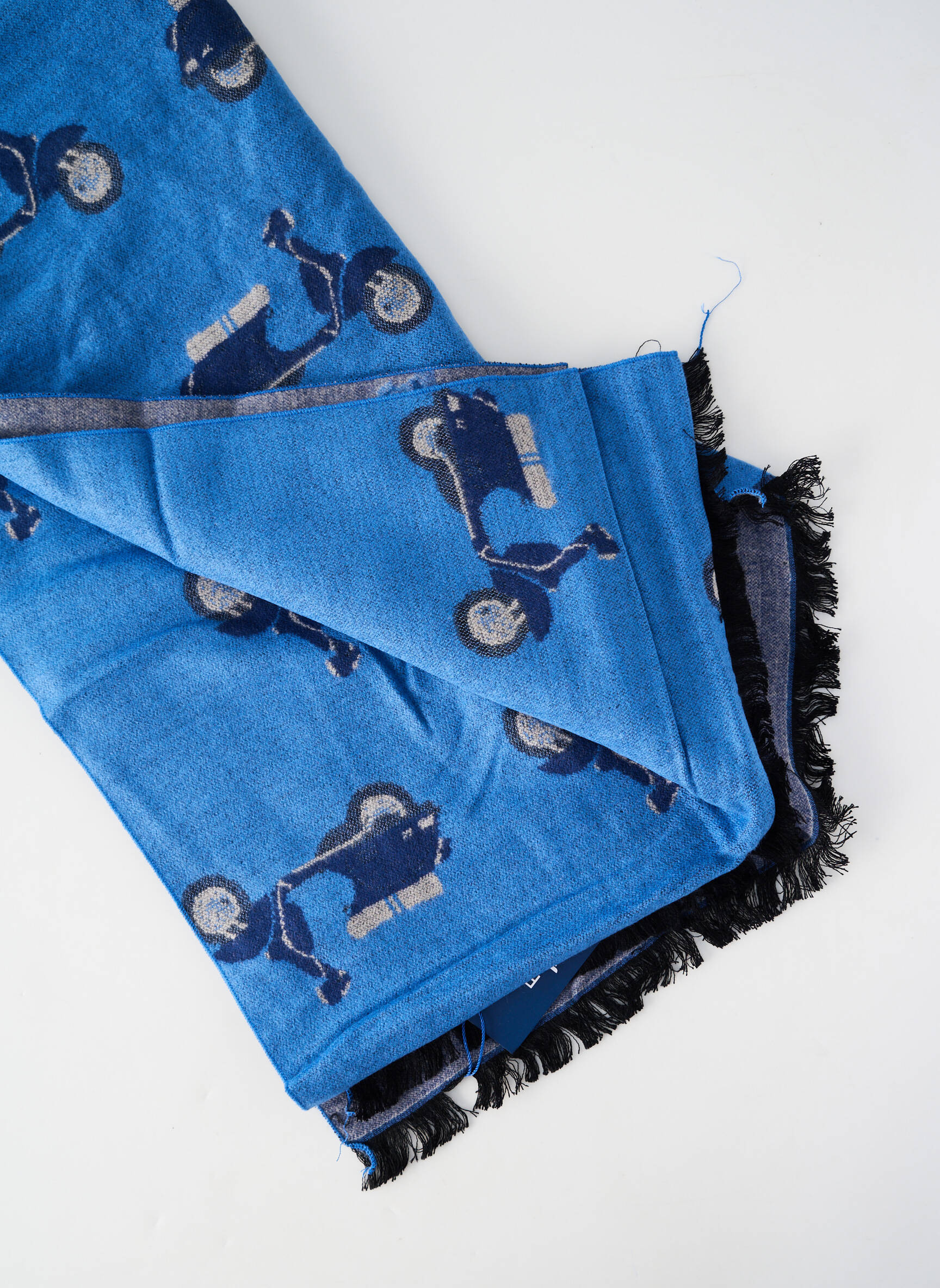 Echarpe maille fine bleu REVER MILE femme