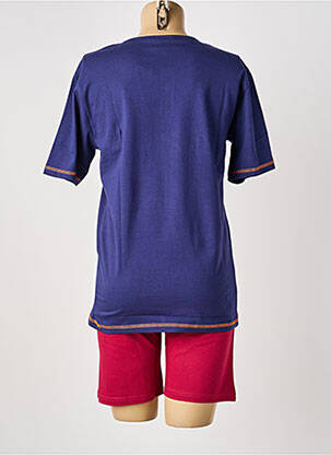 Pyjashort col rond bleu ROSE POMME femme