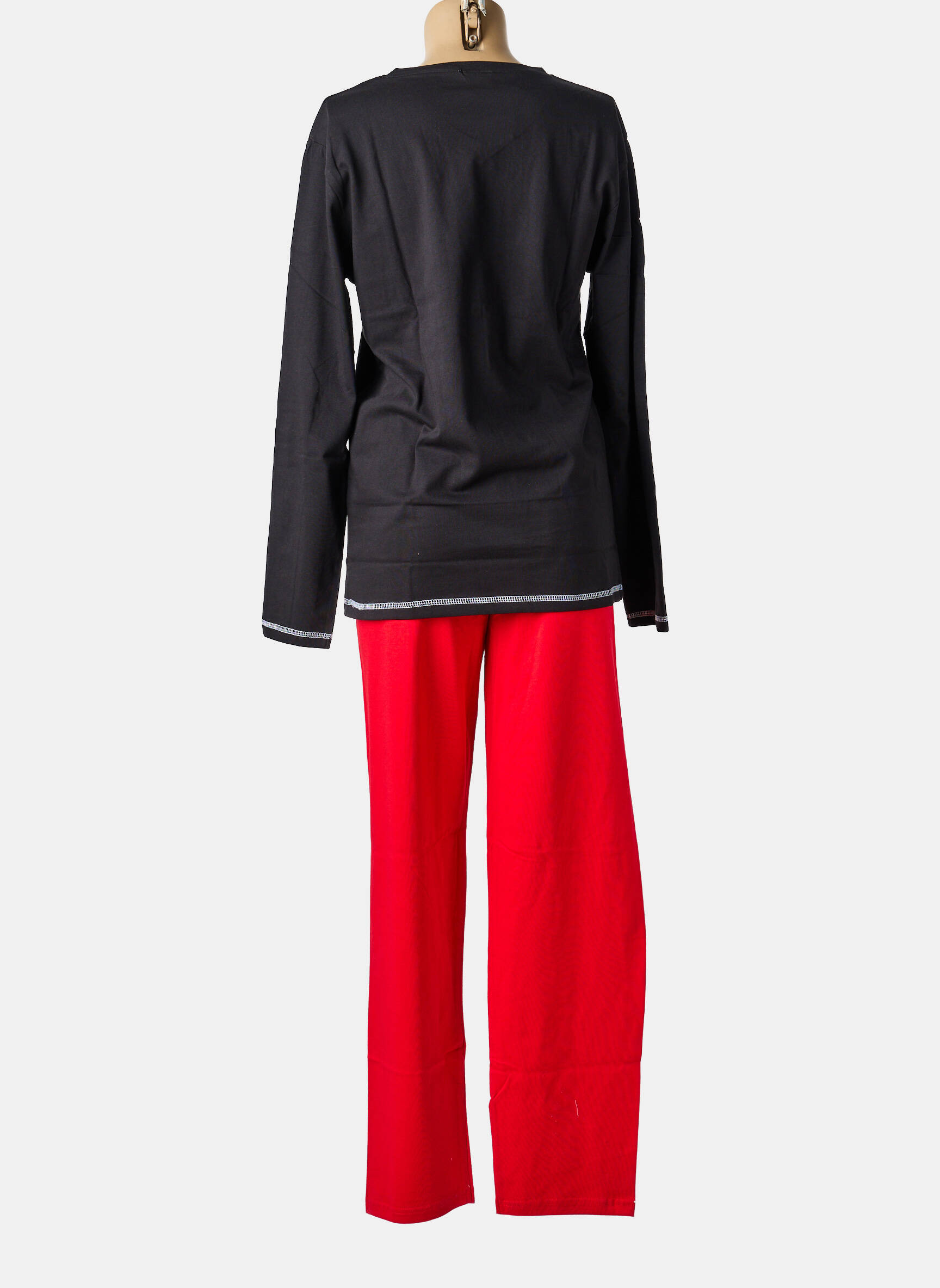 Pyjama sérigraphie noir ROSE POMME homme