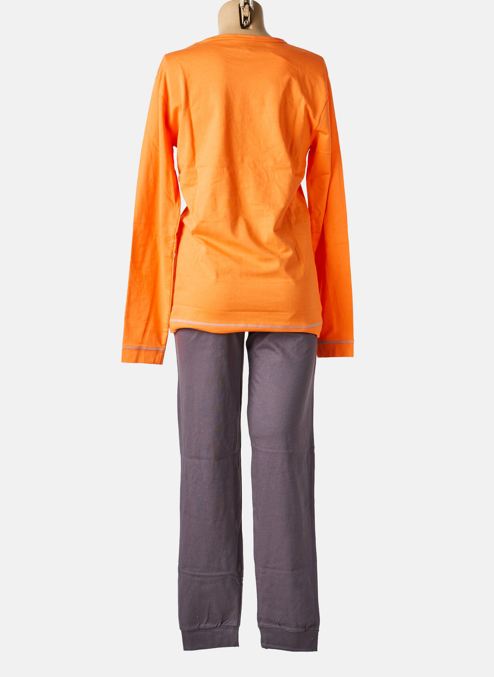 Pyjama col rond orange ROSE POMME homme