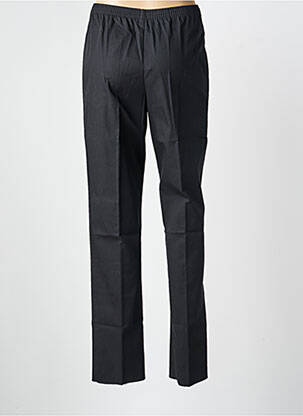Pantalon droit taille élastique noir GEVANA femme
