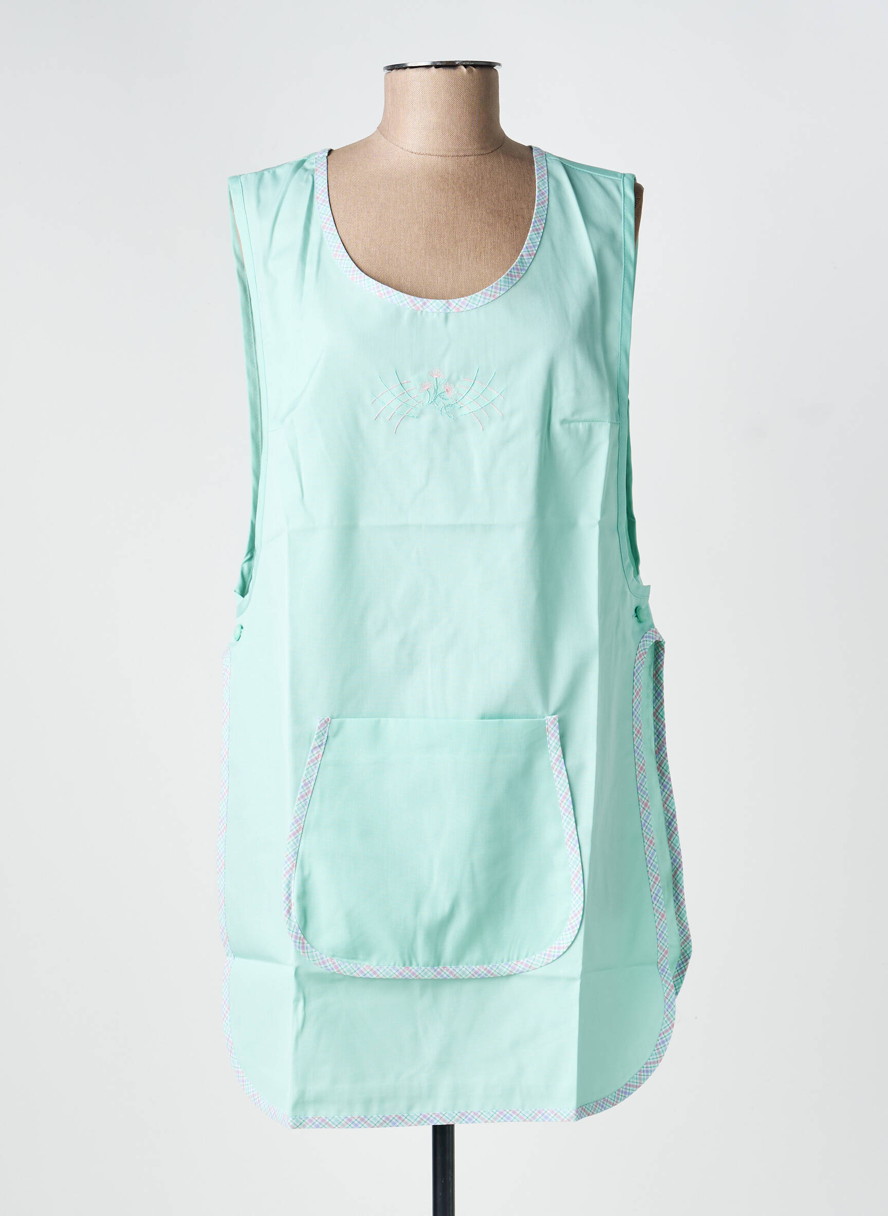 Tunique sans manche col rond vert IMPULSION femme